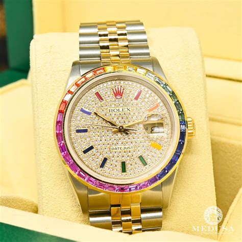 rolex datejust rainbow price